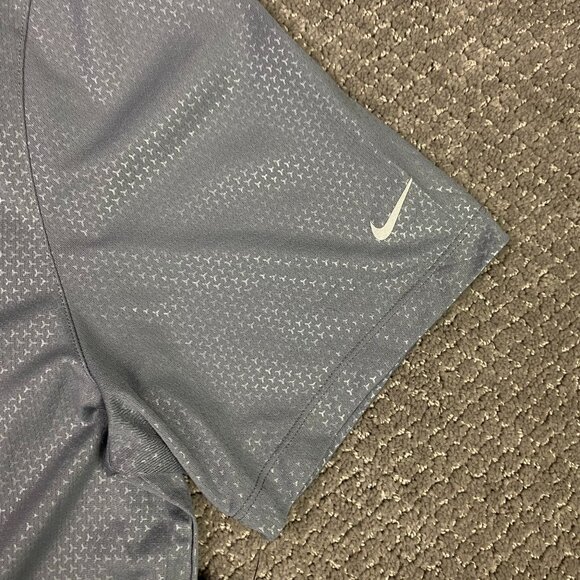 Nike Polo Golf Shirt Men's XL Gray Geometric Pattern Dri-Fit 838964 065 NEW NWT - Picture 3 of 14